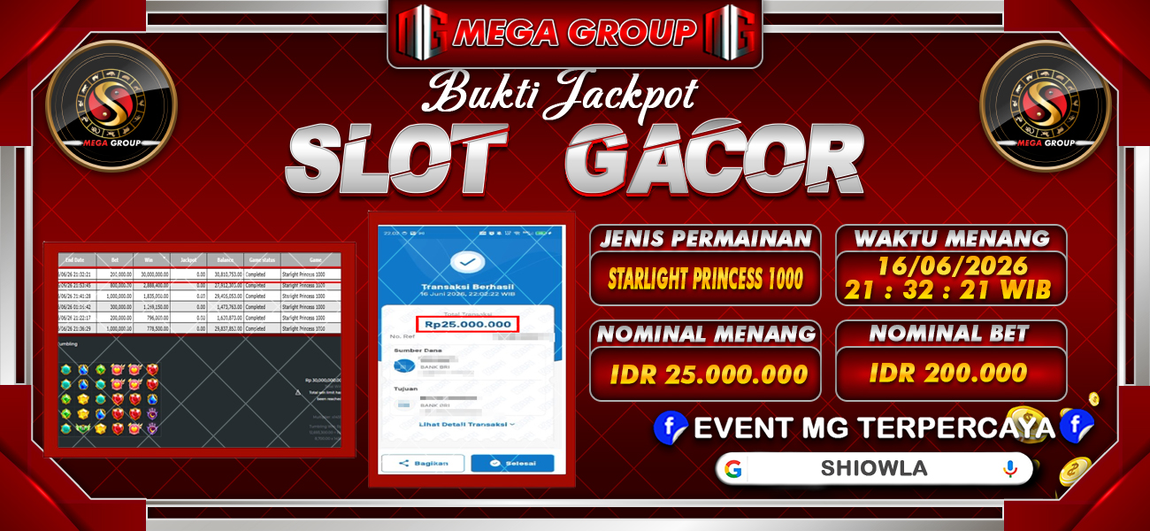 Bukti JP situs Shiowla hari Kamis, 18 Juni 2026