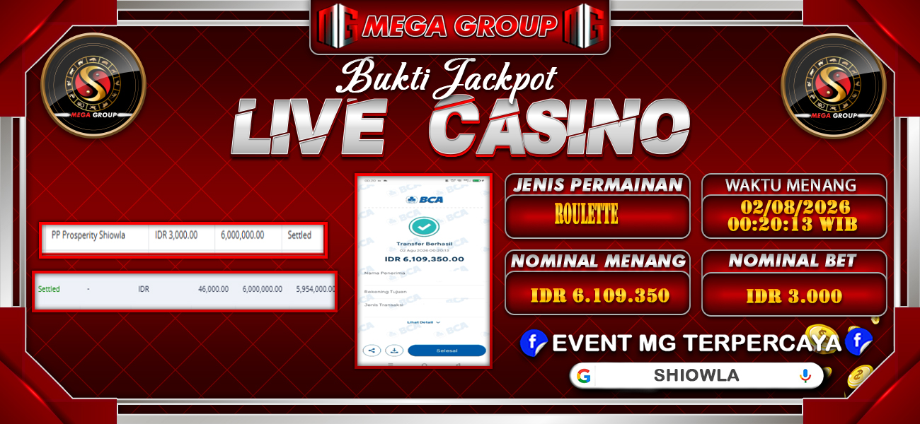 Bukti JP situs Shiowla hari Minggu, 02 Agustus 2026